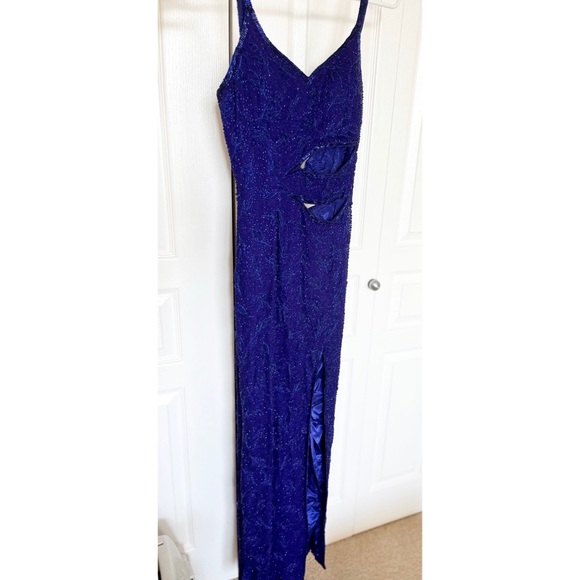 Beaded Cutout Formal Dress - Picture 3 of 7